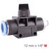 Pu Hose Fitting Valve 12mm X 1/8'm